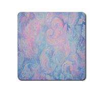 Pastel Paisley Washer Dryer Top Protector Mat, Floral Pattern Washing Machine Cover, Spring Rubber Anti-slip Waterproof Mats for Laundry Room 24x24 Inch