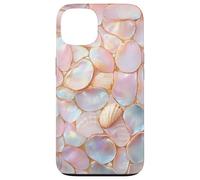 Pastel Pearl Shell Mosaic Coastal Aesthetic Art Case for iPhone 13