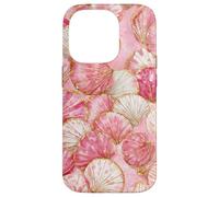 Pastel Pearl Shell Mosaic Coastal Ocean Aesthetic Case for iPhone 14 Pro