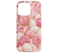 Pastel Pearl Shell Mosaic Coastal Ocean Aesthetic Case for iPhone 15 Pro Max