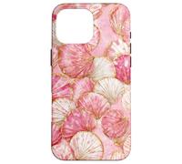 Pastel Pearl Shell Mosaic Coastal Ocean Aesthetic Case for iPhone 16 Pro Max