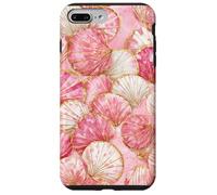 Pastel Pearl Shell Mosaic Coastal Ocean Aesthetic Case for iPhone 7 Plus/8 Plus