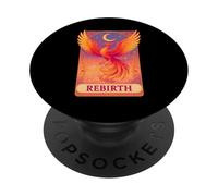 Pastel Phoenix Tarot Card Rebirth Phoenix Fire Bird Rising PopSockets Adhesive PopGrip