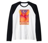 Pastel Phoenix Tarot Card Rebirth Phoenix Fire Bird Rising Raglan Baseball Tee