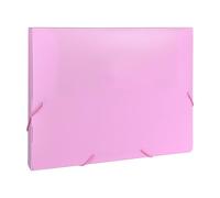 Pastel Pink A4 Elastic Closure Box File