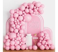 Pastel Pink Balloons Arch Kit 102 Pcs Pink Latex Balloons Different Sizes Pack 5 10 12 18 Inch Light Pink Balloon for Birthday Baby Shower Gender Reveal Wedding Bridal Party Decorations