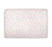 Pastel Pink Blue Flowers Extra Large Resuable Baby Bed Pad Waterproof Washable Bed Pad Leakproof Quick Drying Travel Mattress for Kids Bedwetting , 52" L x 34" W