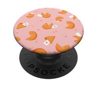 pastel pink fortune cookie love hearts lucky asian food PopSockets Adhesive PopGrip