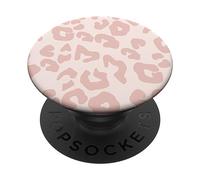 Pastel Pink Leopard Print light pink Leopard Cheetah Animal PopSockets Adhesive PopGrip
