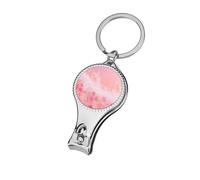 Pastel Pink Shimmering Bubbles Floating Nail Clippers Toenail Clipper Cutters Professional Nail Trimmer Nail Cuticle Cutter for Women Men