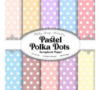 Pastel Polka Dots Scrapbook Paper: Double Sided Craft Paper for Gift Wrapping, Great For Craft Projects, Scrapbooking Paper, DIY Card Making, Mixed ... Pastel Polka Dot) Paper Size 8.5" x 8.5"