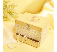 Pastel Princess Musical Jewellery Box - Belle Disney Yellow One Size