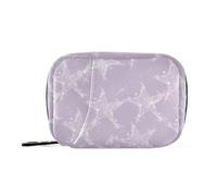 Pastel Purple Stars medicine bag with Detachable Compartments convenient organizer travel case