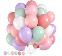 Pastel Rainbow Balloons - Colorful Multicolor Balloons for Kid Birthday, Rainbow Party, Baby Shower - Squishmallow Party Decoration