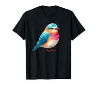 Pastel Rainbow Bluebird Colorful Cute Songbird T-Shirt