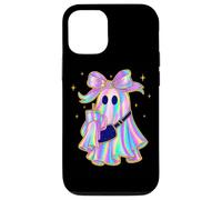 Pastel Rainbow Ghost With Bow Halloween Style Case for iPhone 12/12 Pro