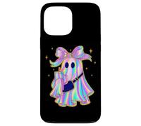 Pastel Rainbow Ghost With Bow Halloween Style Case for iPhone 13 Pro Max