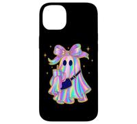 Pastel Rainbow Ghost With Bow Halloween Style Case for iPhone 14 Plus