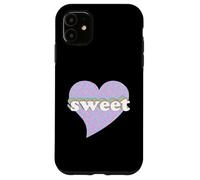 Pastel Rainbow Sweet Heart with Donut Pattern Case for iPhone 11