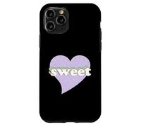 Pastel Rainbow Sweet Heart with Donut Pattern Case for iPhone 11 Pro