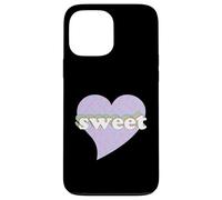 Pastel Rainbow Sweet Heart with Donut Pattern Case for iPhone 13 Pro Max