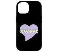 Pastel Rainbow Sweet Heart with Donut Pattern Case for iPhone 14