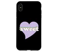 Pastel Rainbow Sweet Heart with Donut Pattern Case for iPhone XS Max