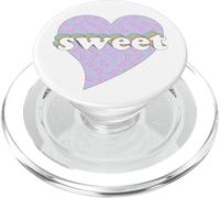 Pastel Rainbow Sweet Heart with Donut Pattern PopSockets PopGrip for MagSafe