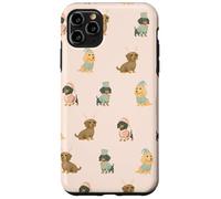 Pastel Santa’s Little Long Helpers Christmas Dachshund Case for iPhone 11 Pro Max