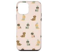 Pastel Santa’s Little Long Helpers Christmas Dachshund Case for iPhone 12 mini