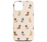Pastel Santa’s Little Long Helpers Christmas Dachshund Case for iPhone 13