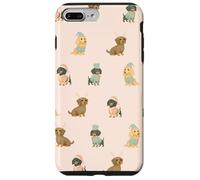 Pastel Santa’s Little Long Helpers Christmas Dachshund Case for iPhone 7 Plus/8 Plus