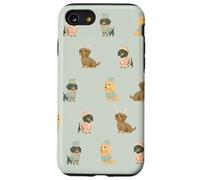 Pastel Santa’s Little Long Helpers Christmas Dachshund Case for iPhone SE (2020) / 7/8