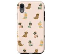 Pastel Santa’s Little Long Helpers Christmas Dachshund Case for iPhone XR