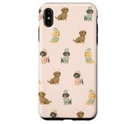 Pastel Santa’s Little Long Helpers Christmas Dachshund Case for iPhone XS Max