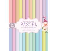 Pastel Scrapbook Paper Pad: Soft Solid Colors in Baby Pink, Blue, Peach & More: 24 Double-Sided Sheets - Smooth Plain Paper in Gentle Shades for ... Scrapbooking & DIY Crafts (8.5 x 11 in)