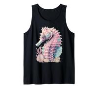 Pastel Seahorse Marine Animal Sea Creature Dreamy Art Summer Tank Top