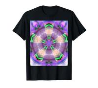 Pastel Shades Multicolored Kaleidoscope Pentangle Pattern 10 T-Shirt