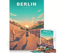 Pastel Silence at The Berlin Wall 1000 Pieces Jigsaw Puzzles for Adults Brain Challenge Toy Indoor Play Precise Cut Fine Art Piece (38x52cm)