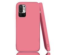 Pastel Silicone Soft Touch Case Cover for Xiaomi Redmi Note 10 Pro 5G - Fuchsia