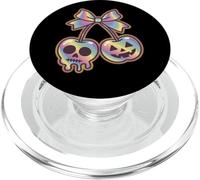 Pastel Skull Pumpkin Bow Kawaii Halloween PopSockets PopGrip for MagSafe