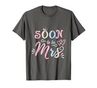 Pastel Soon to Be Mrs Bride Bridal Shower T-Shirt, Men, Asphalt Grey, 5X-Large
