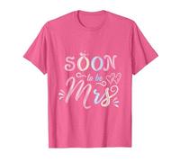 Pastel Soon to Be Mrs Bride Bridal Shower T-Shirt, Men, Pink Heather, X-Large