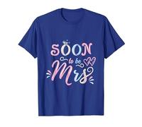 Pastel Soon to Be Mrs Bride Bridal Shower T-Shirt, Men, Royal Blue, 3X-Large