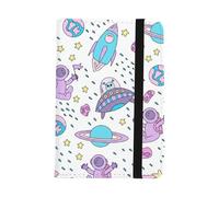 Pastel Space Planet Passport Holder, Pu Leather Passport Wallets, Gifts for Travellers, Holiday Accessories, Holiday Ducument Holder for Passports Tickets Money Boarding Passes, ID Card Cover