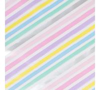Pastel Stripes Gift Wrapping Paper Roll 3m
