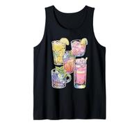 Pastel Summer Lemonades Whimsical Cocktails Dreamy Aesthetic Tank Top