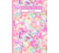 Pastel Tie Dye - Notebook: Trendy Pink & Blue Pastel Tie Dye Abstract Design College Ruled Hardcover Notebook for Office Work & School/College Students - [120 Pages, 6X9 Inches, Matte Finish Cover]