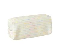 Pastel Tweed Pencil Case, Large Capacity Woven Stationery Organizer, D# | Multifunctional Pouch for Office School & Travel, Holds Pens Makeup Tech Accessories, Great Clutch for Women, Stylish
