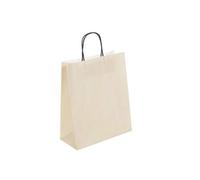 Pastel Vanilla Cream Gift Bags Paper Gift Bags BB Twisted Handles Carrier/Party Loot Favour Bag (1 Gift Bag)